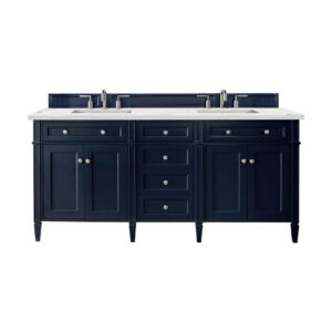 Brittany 72" Double Vanity, Victory Blue