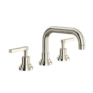 ROHL Lombardia® Widespread Lavatory Faucet With U-Spout In Polished Nickel