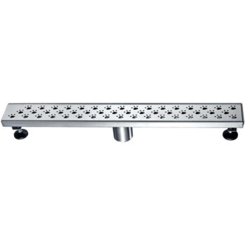 Dawn® Memuru River Series - Linear Shower Drain 24"L In Polished satin