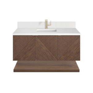 Marcello 48″ Single Vanity, Chestnut
