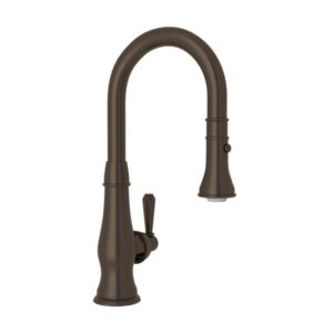 ROHL Patrizia™ Pull-Down Bar/Food Prep Kitchen Faucet In Tuscan Brass