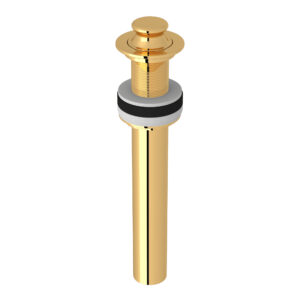 ROHL Lavatory Lift And Turn Drain Without Overflow In English Gold