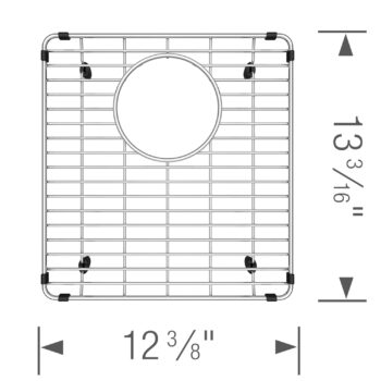 Blanco Stainless Steel Sink Grid for Vintera 50/50 Sink - Image 4