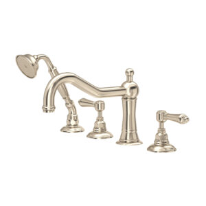 ROHL Acqui® 4-Hole Deck Mount Tub Filler In Satin Nickel