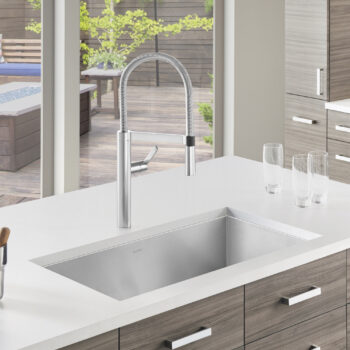Blanco Quatrus R0 32" Single Bowl Undermount Stainless Steel Kitchen Sink - Image 4