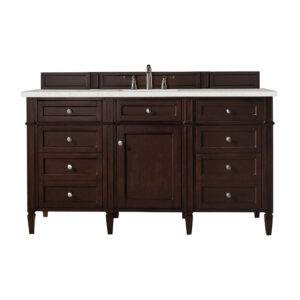 Brittany 60" Single Vanity, Burnished Mahogany