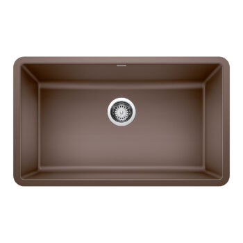 Blanco Precis SILGRANIT 30" Single Bowl Undermount Kitchen Sink - Café