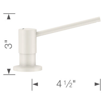 Blanco Torre Soap Dispenser - White - Image 3