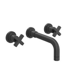 ROHL Lombardia® Wall Mount Lavatory Faucet Trim In Matte Black