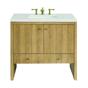 Hudson 36" Single Vanity, Light Natural Oak