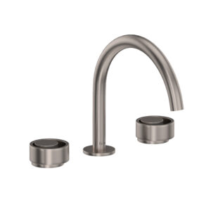 ROHL Eclissi™ Widespread Lavatory Faucet With C-Spout In Satin Nickel