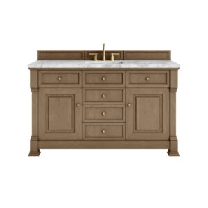 Brookfield 60" Single Vanity, Pecan