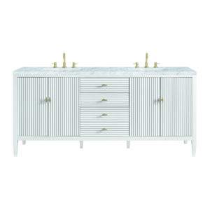 Myrrin 72" Double Vanity, Bright White