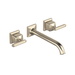 ROHL Apothecary™ Wall Mount Lavatory Faucet Trim In Satin Nickel