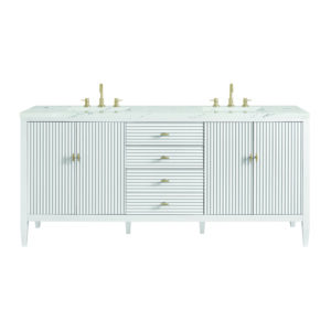 Myrrin 72" Double Vanity, Bright White