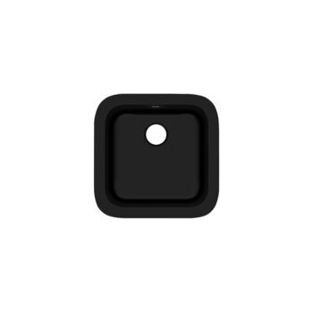 ROHL Allia™ 18" Fireclay Single Bowl Bar/Food Prep Kitchen Sink In Satin Black