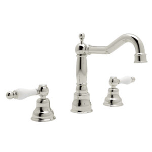 ROHL Arcana™ Widespread Lavatory Faucet With Column Spout In Polished Nickel