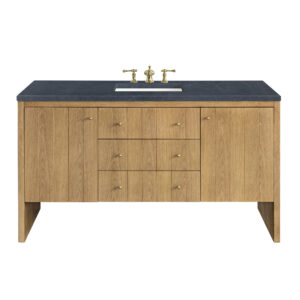 Hudson 60" Single Vanity, Light Natural Oak