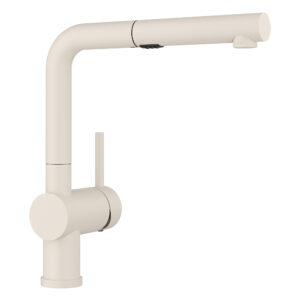 Blanco Linus Low Arc Pull-Out Dual-Spray Kitchen Faucet 1.5 GPM – Soft White