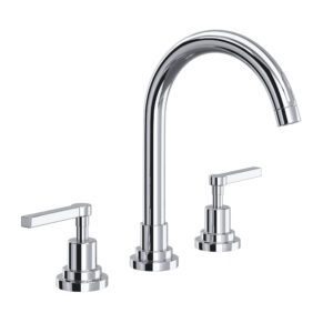 ROHL Lombardia® Widespread Lavatory Faucet With C-Spout In Polished Chrome
