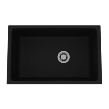 ROHL Allia™ 32" Fireclay Single Bowl Undermount Kitchen Sink In Satin Black
