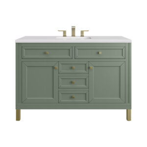Chicago 48″ Single Vanity, Smokey Celadon