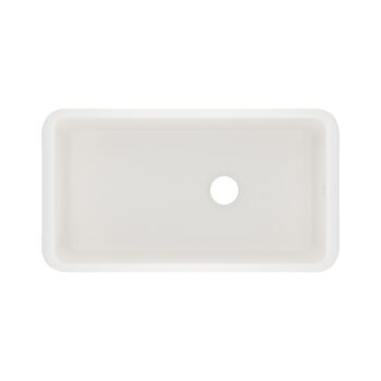 ROHL Allia™ 34" Fireclay Single Bowl Undermount Kitchen Sink In Pergame