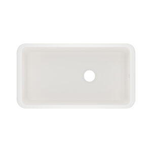 ROHL Allia™ 34″ Fireclay Single Bowl Undermount Kitchen Sink In Pergame