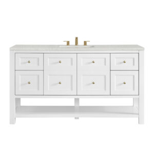 Breckenridge 60" Single Vanity, Bright White