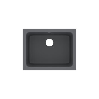 ROHL Allia™ 24" Fireclay Single Bowl Undermount Kitchen Or Laundry Sink In Satin Grey