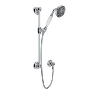 ROHL Handshower Set With 22″ Slide Bar and Single Function Handshower In Polished Chrome