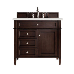 Brittany 36" Single Vanity, Burnished Mahogany