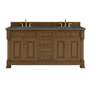 Brookfield 72" Double Vanity, Honey Oak