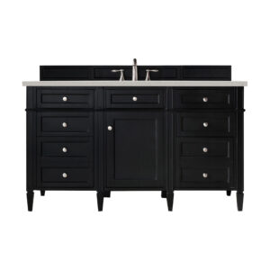 Brittany 60" Single Vanity, Black Onyx