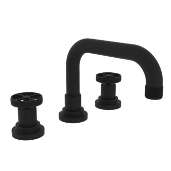 ROHL Campo™ Widespread Lavatory Faucet With U-Spout In Matte Black