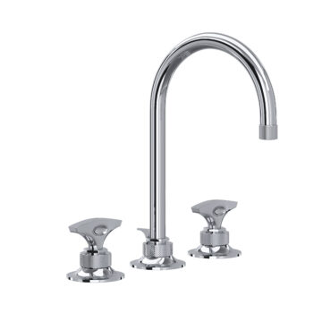 ROHL Graceline® Widespread Lavatory Faucet With C-Spout In Polished Chrome