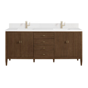 Myrrin 72" Double Vanity, Mid Century Walnut