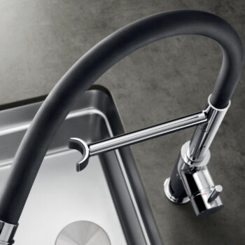 Blanco Catris Flexo Semi-Pro Pull-Down Dual-Spray Kitchen Faucet 1.5 GPM - Chrome - Image 9