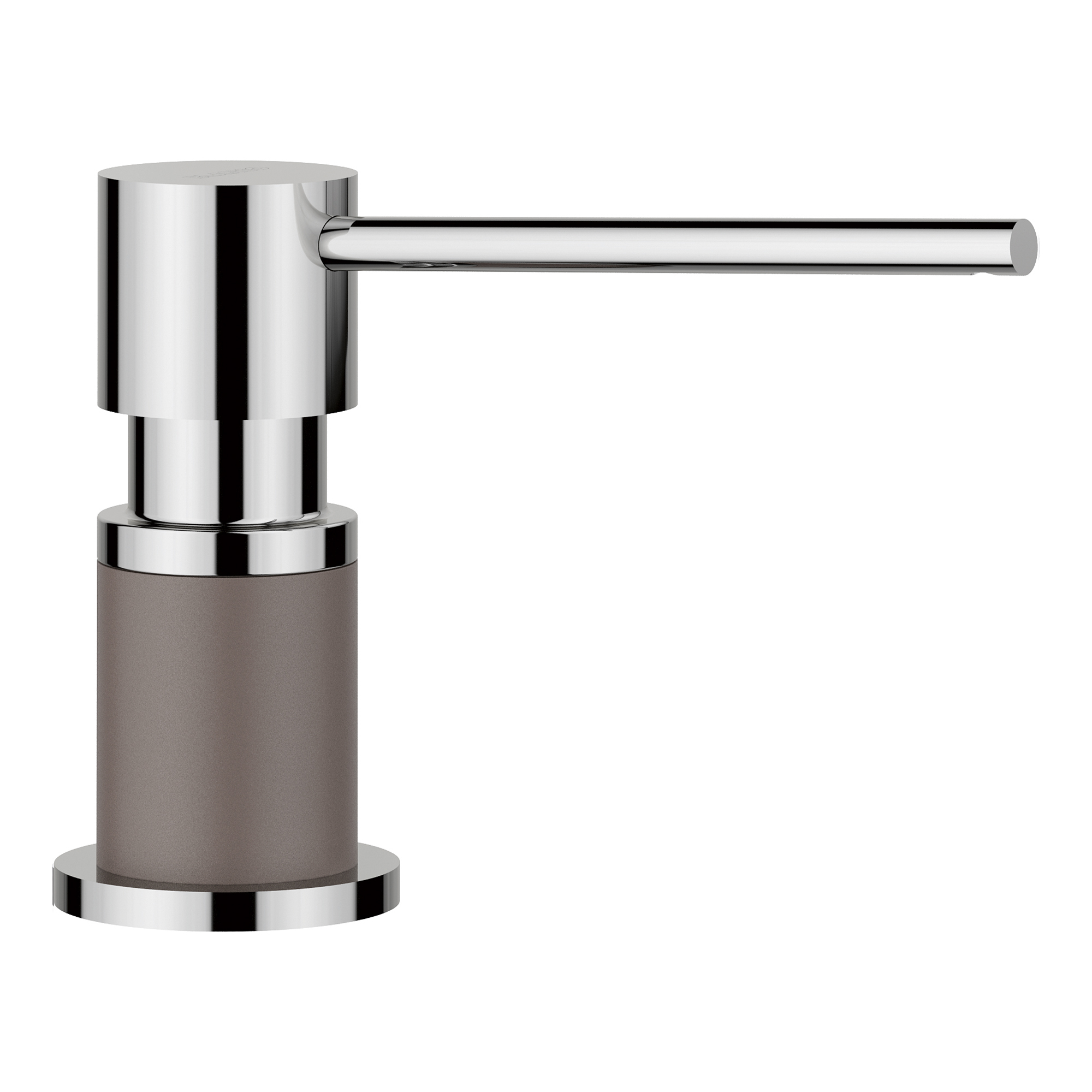 Blanco Lato Soap Dispenser - Chrome/Volcano Gray