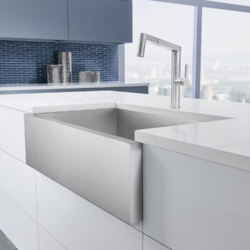 Blanco Precision R0 32" Durinox Apron-Front Super Single Stainless Steel Farmhouse Sink - Image 4