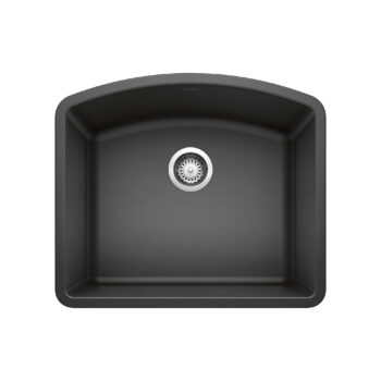Blanco Diamond SILGRANIT 24" Single Bowl Undermount Kitchen Sink - Anthracite