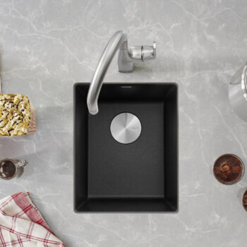 Blanco Precis SILGRANIT 13" Undermount Bar Sink - Anthracite - Image 2