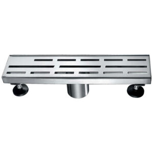 Dawn® Amazon River Series – Linear Shower Drain 12″L In Polished satin