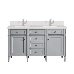 Brittany 60" Double Vanity, Urban Gray