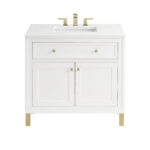 Chicago 36" Single Vanity, Glossy White