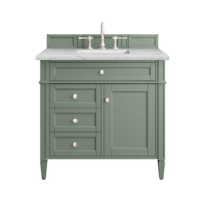Brittany 36" Single Vanity, Smokey Celadon