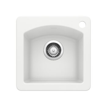 Blanco Diamond SILGRANIT 15" Dual Mount Bar Sink - White