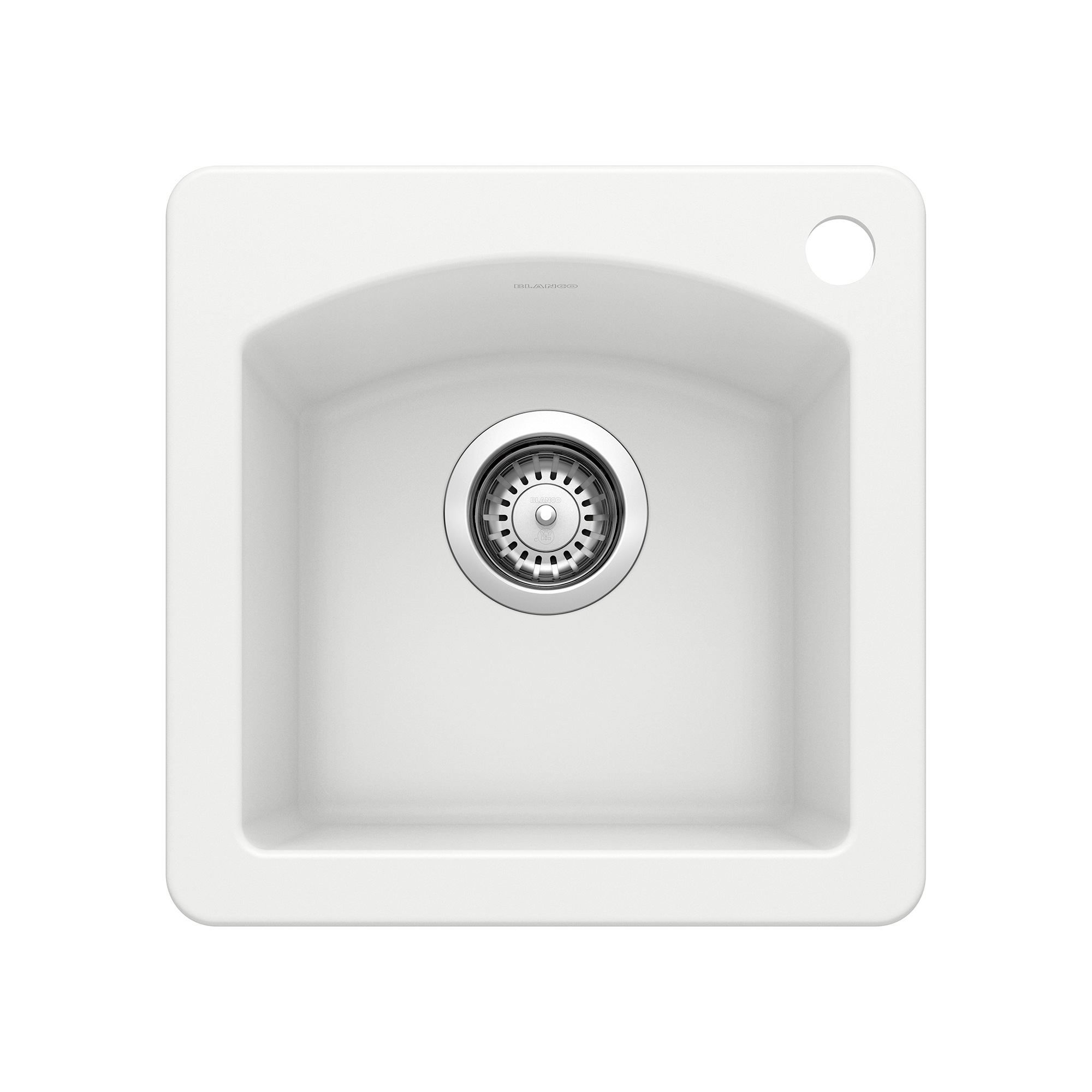 Blanco Diamond SILGRANIT 15" Dual Mount Bar Sink - White