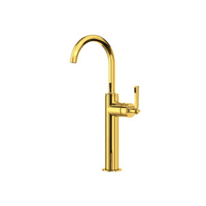 ROHL Modelle™ Single Handle Tall Lavatory Faucet In Unlacquered Brass