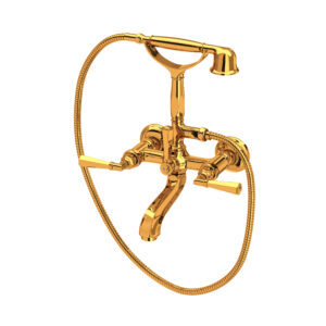 ROHL Palladian® Exposed Wall Mount Tub Filler In Italian Brass